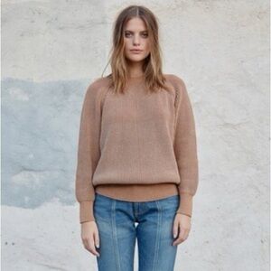 Esby Unisex Andy Fisherman Sweater in Denim Clove | Sz XS (XS-M)